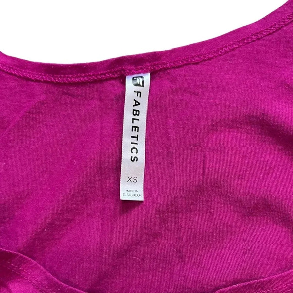 Fabletics Purple Draped Cross Over Wrap Workout Tank XS - Picture 5 of 6